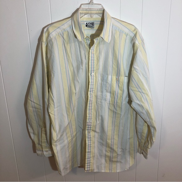 Michel Sport Vintage 100% Cotton Button Up Shirt Medium - Picture 1 of 5